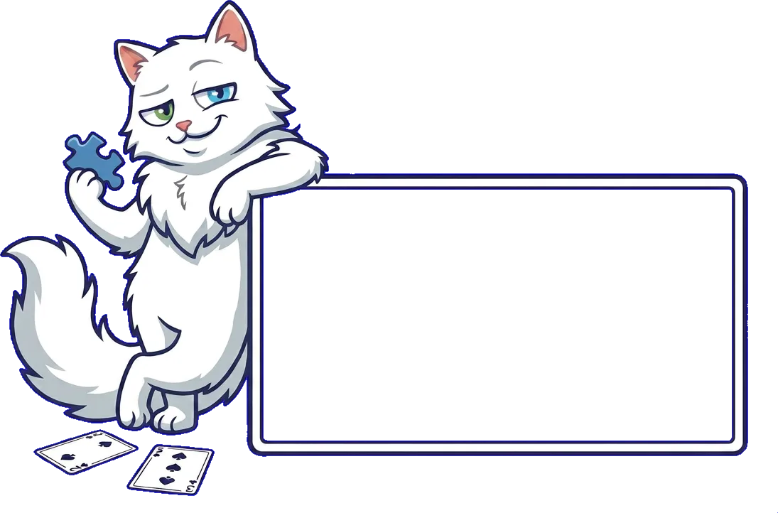 Card & Puzzle mascot cat