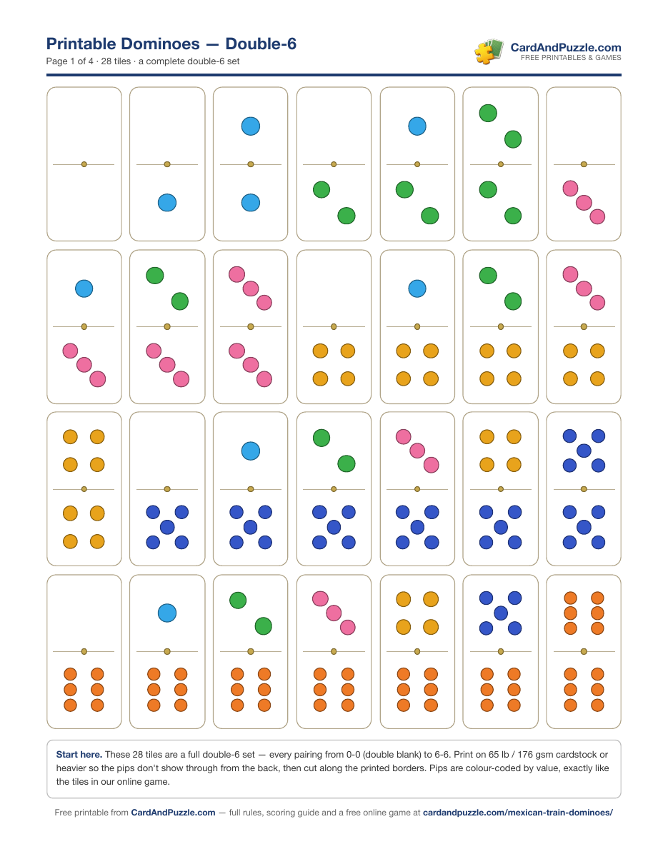 Preview of Domino Set
